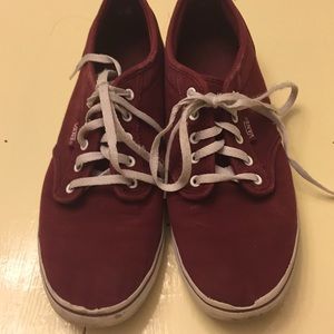 Burgundy Vans Women’s 7.5